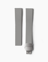 Gray FKM rubber watch strap