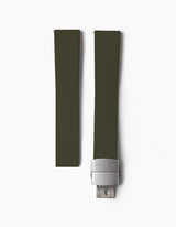 Olive FKM rubber watch dtrap