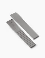 Gray FKM rubber watch strap