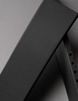 Black FKM rubber watch strap