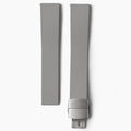 Gray FKM rubber watch strap