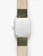 Symmetria Series - Olive Leather Watch Band